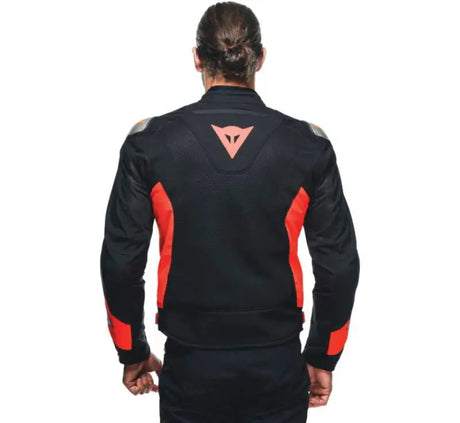 Dainese Energyca Air Tex Jacket Black/Fluorescent-Red Size - 54 - Dainese
