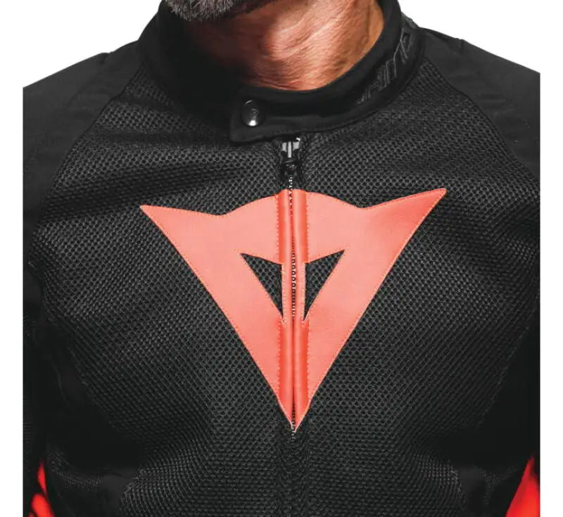 Dainese Energyca Air Tex Jacket Black/Fluorescent-Red Size - 54 - Dainese