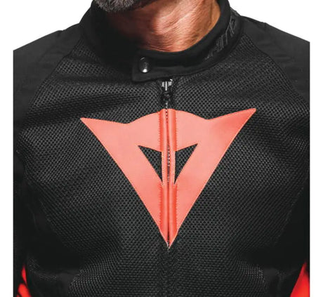 Dainese Energyca Air Tex Jacket Black/Fluorescent-Red Size - 54 - Dainese