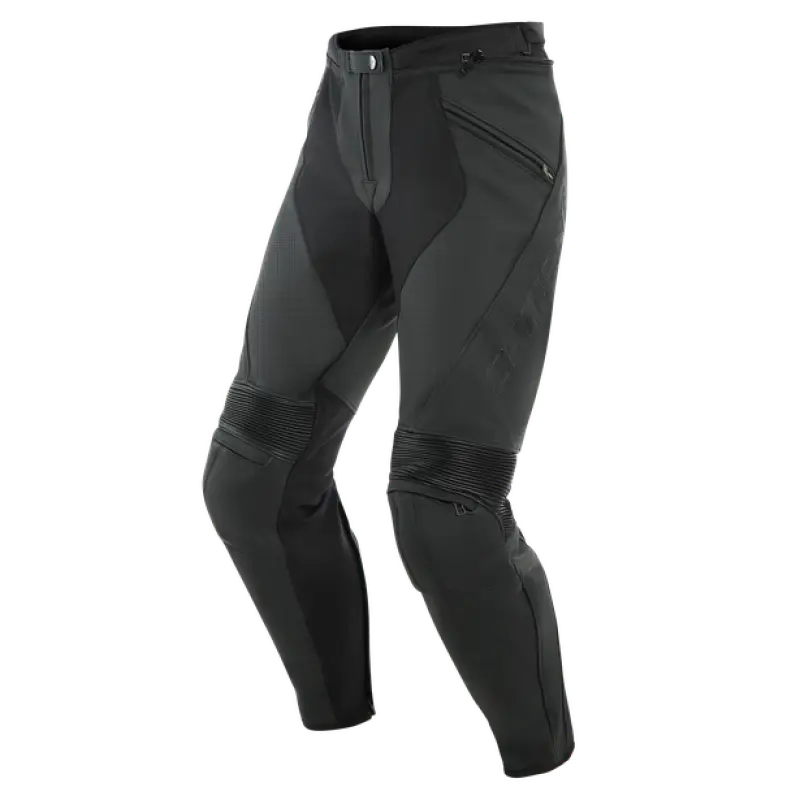 Dainese Pony 3 Leather Pants Perforated Matte Black Size - 48 - Dainese