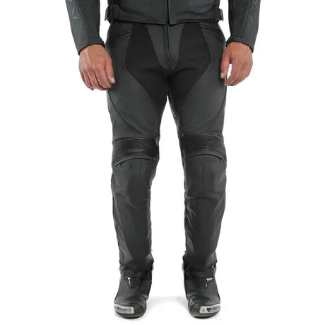 Dainese Pony 3 Leather Pants Perforated Matte Black Size - 52 - Dainese