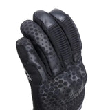 Black Dainese Tempest 2 D-Dry short gloves with hexagonal pattern and grip design