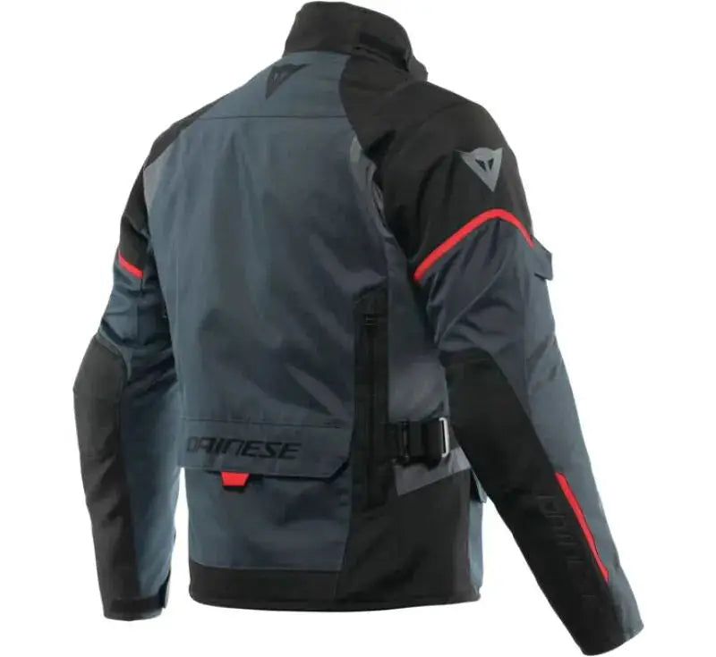 Dainese Tempest 3 D Dry Jacket Ebony/Black/Lava Red Size - 44 - RV and Auto Parts