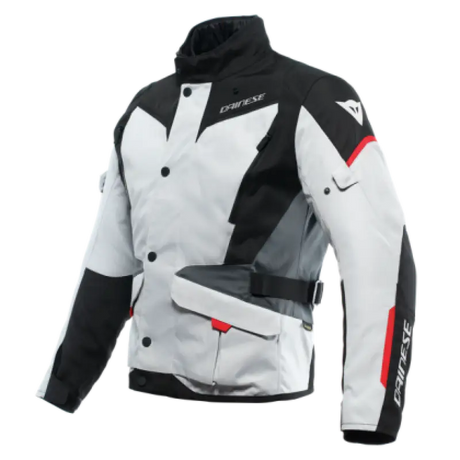 Dainese Tempest 3 D Dry Jacket Glacier Gray/Black/Lava Red Size - 46 - Dainese