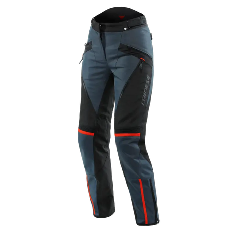 Dainese Tempest 3 Lady D-Dry Pants Ebony/Black/Lava-Red Size - 44 - Dainese