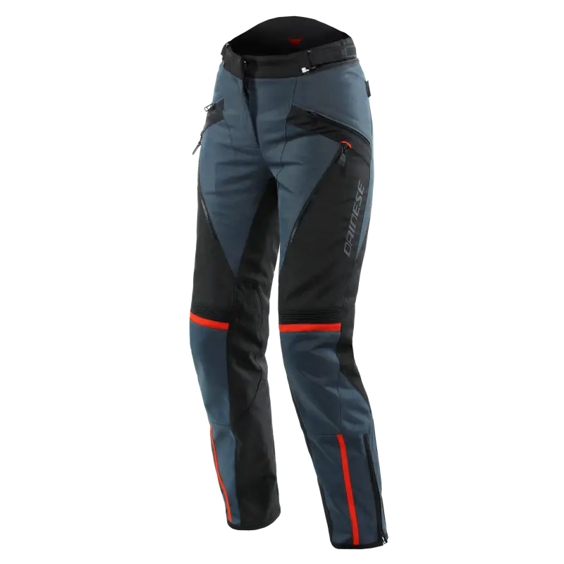 Dainese Tempest 3 Lady D-Dry Pants Ebony/Black/Lava-Red Size - 46 - Dainese