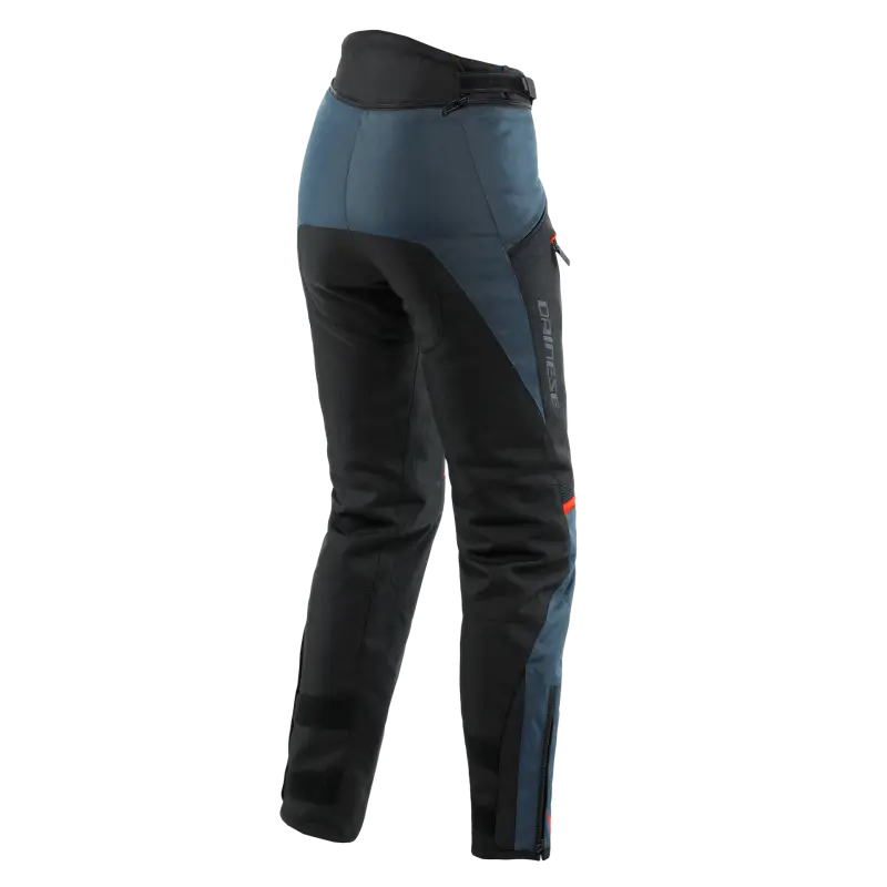 Dainese Tempest 3 Lady D-Dry Pants Ebony/Black/Lava-Red Size - 46 - Dainese