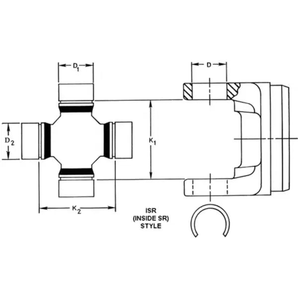 Dana Spicer Resist Corrosion Universal Joint SPL70-4X