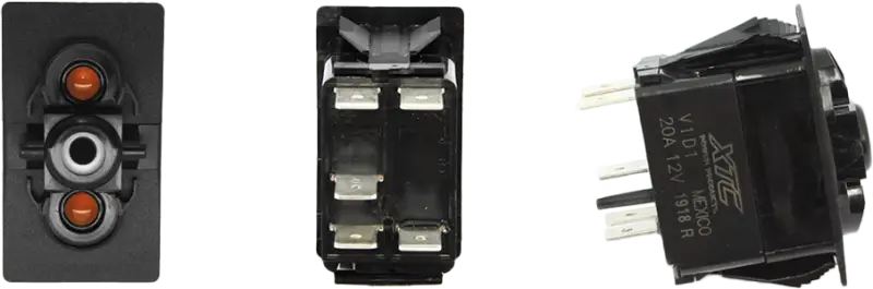 XTC Power Products Dash Switch Body Single Acc Amber/Amber
