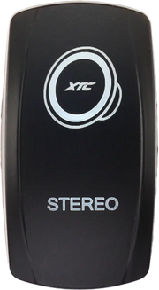 XTC Power Products Dash Switch Rocker Face Stereo