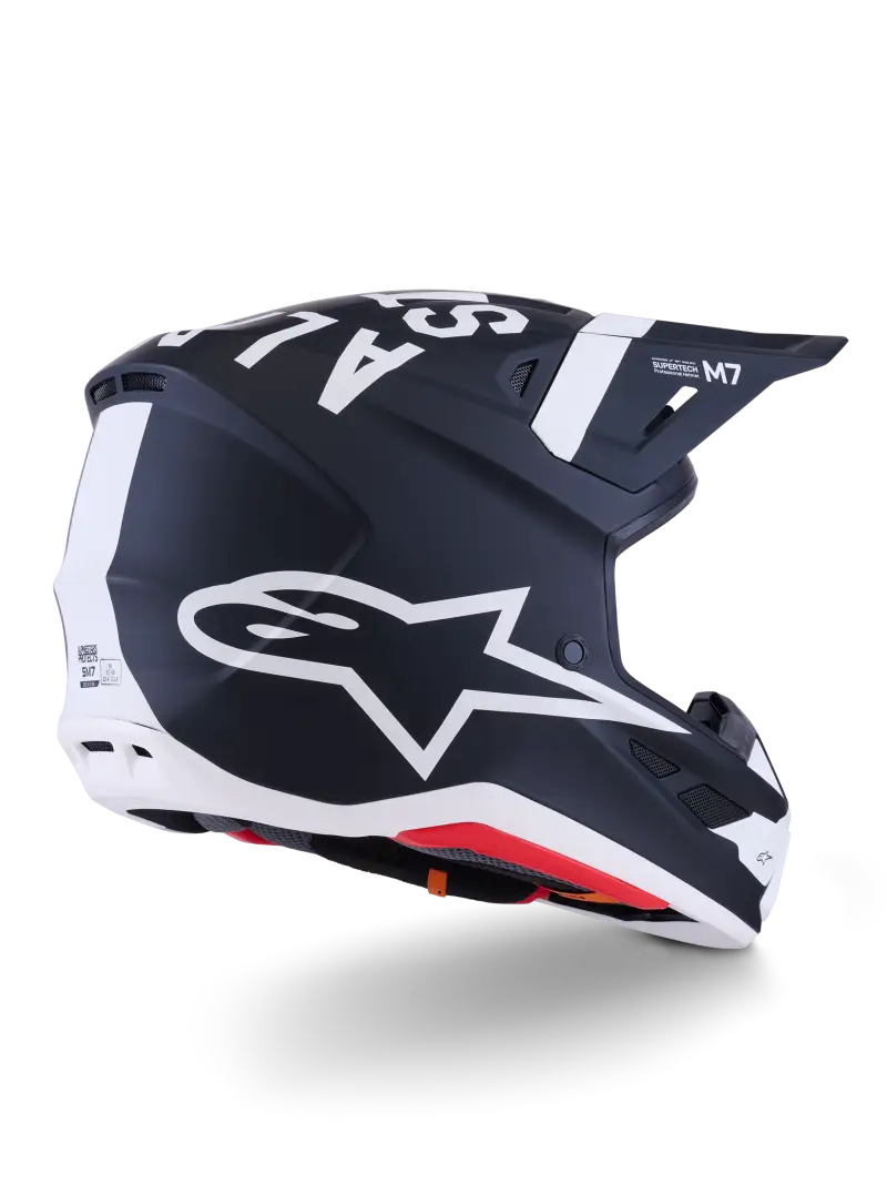 Sm7 Dasher Helmet Blk/Wht Matt Xl - ALPINESTARS