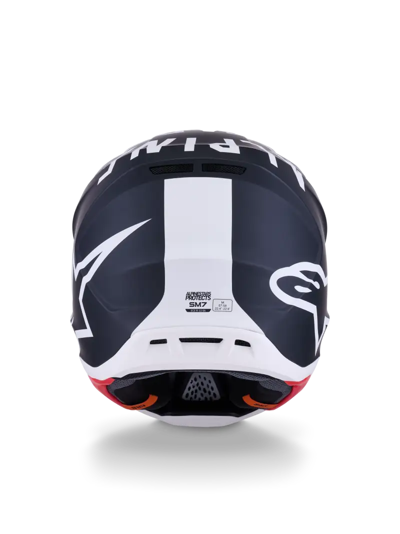 Sm7 Dasher Helmet Blk/Wht Matt Xl - ALPINESTARS