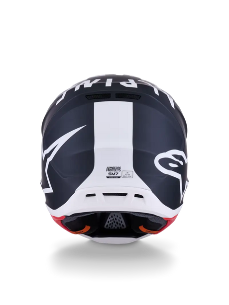 Sm7 Dasher Helmet Blk/Wht Matt Xl - ALPINESTARS