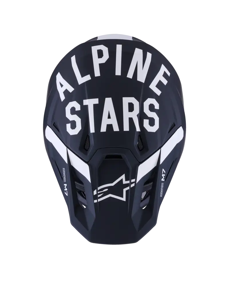 Sm7 Dasher Helmet Blk/Wht Matt Xl - ALPINESTARS