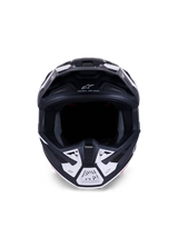 Sm7 Dasher Helmet Blk/Wht Matt Xl - ALPINESTARS