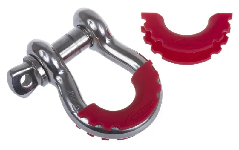 Metal shackle with red protector for DAY D RING Isolator Kits and ring isolator use