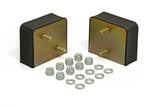 Black rubber AMC V8 motor mount pair with bolts nuts and washers for 1967-1974 cars