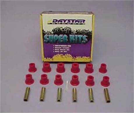 Daystar 1967-1987 Chevy Suburban 2WD/4WD - Frame Shackle Eye Bushing Kit Rear (1 3/4in) - KG02021BK