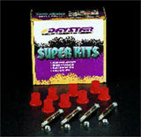 Daystar Jeep CJ5 greasable bolt and bushing kit box with red bushings and metal hardware