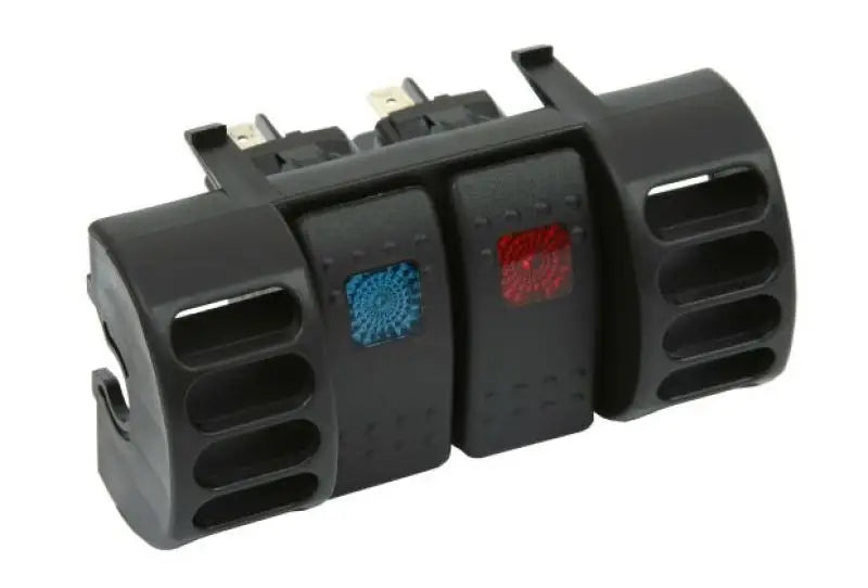 Black triple rocker air vent switch panel with illuminated switches for Jeep Cherokee XJ