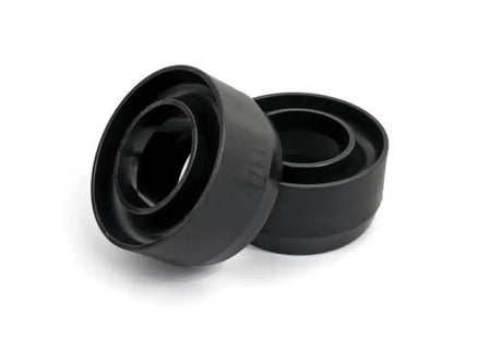 Black coil spring spacers for Ford F-150 2in leveling kit front upgrade