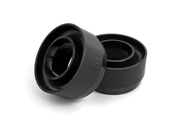 Black coil spring spacers for Ford F-150 2in leveling kit front upgrade