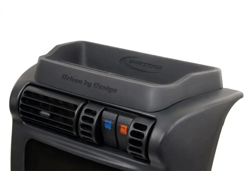 Gray dashboard organizer for Jeep Wrangler TJ upper dash panel replacement