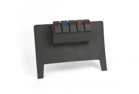 Black switch panel with colorful buttons for Jeep Wrangler JK lower switch panel upgrade