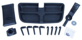 Daystar 2007-2018 Jeep Wrangler JK Upper Dash Panel & Phone Cradle, black, with installation hardware.