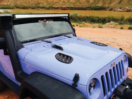 Daystar 2007-2018 Jeep Wrangler JK Hood Side Vent Kit Right and Left Black Pair - KJ71048BK