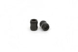 Two black hollow rubber bushings for Daystar 5/8 Inch std hourglass shock eye upgrade
