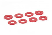 Eight red rubber shackle washers for Daystar D-Ring Shackle, made for d-ring shackles