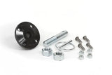 Assorted metal hardware for Daystar Hood Pin Kit Black Single with polyurethane isolator