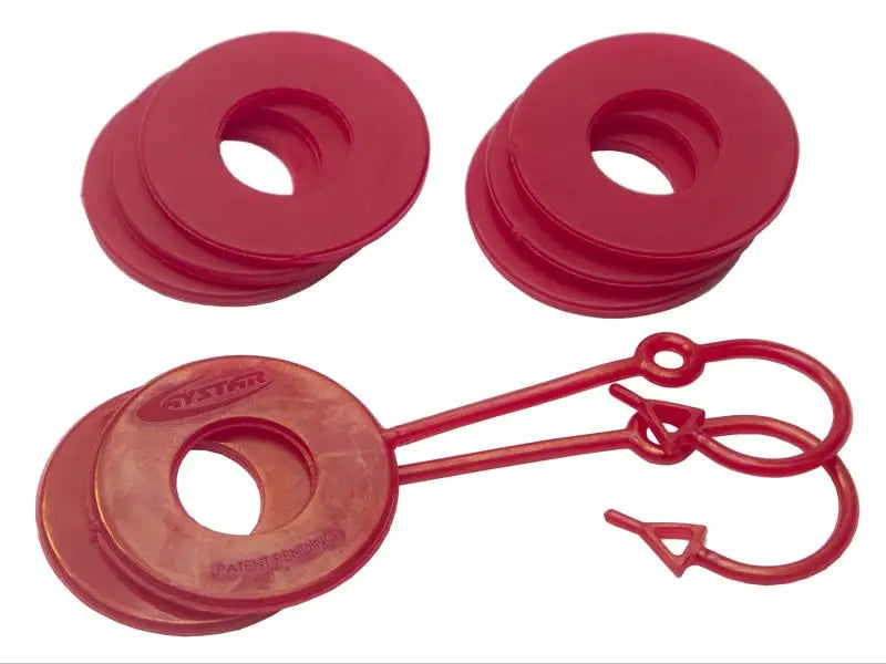 Daystar Red Locking D Ring Isolator w/Washer Kit - Truck & Automotive