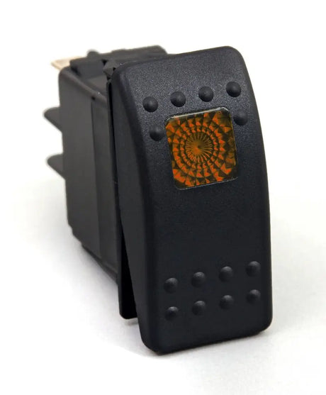 Daystar Rocker Switch Amber Light 20 AMP Single Pole - Truck & Automotive