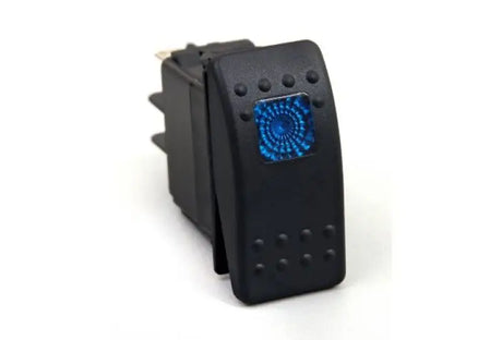 Black rocker switch with blue light for Daystar Rocker Switch Blue Light 20 AMP Single Pole