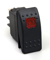 Daystar Rocker Switch Red Light 20 AMP Single Pole - Truck & Automotive