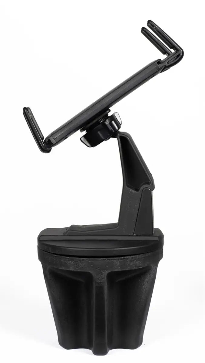 Daystar Universal Hands-Free Phone Grip, black polyurethane, fits vehicle cup holder, 360° view rotation, RV, Automotive, Powersports, off-road, marine, exterior, truck accessories, interior, truck bed, RV parts, Truck & Automotive, AVADA - Best Sellers