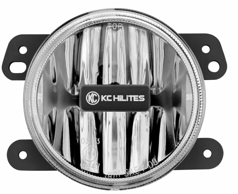 KC HiLiTES 1497 KC HiLiTES 10-18 Jeep JK 4in. Gravity G4 LED Light 10w SAE/ECE Clear Fog Beam (Single) - 1497