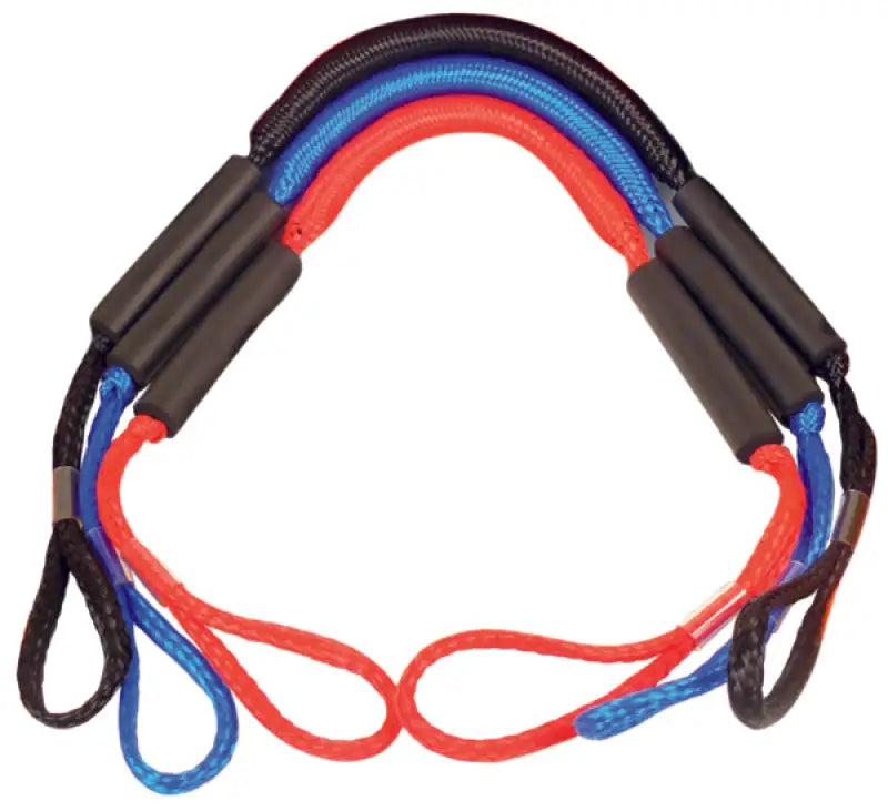 Colorful looped dock lines for the DB4-RB Greenfield 4Ft Dock Buddy in Royal Blue