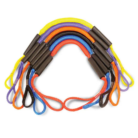 Colorful braided rope lanyards with black tubing for DB4-RB Greenfield 4Ft Dock Buddy
