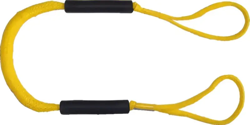 Yellow rope with black grips from DB4-Y Greenfield 4Ft Dock Buddy for easy docking