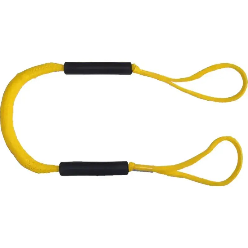 Yellow rope with black grips from DB4-Y Greenfield 4Ft Dock Buddy for easy docking