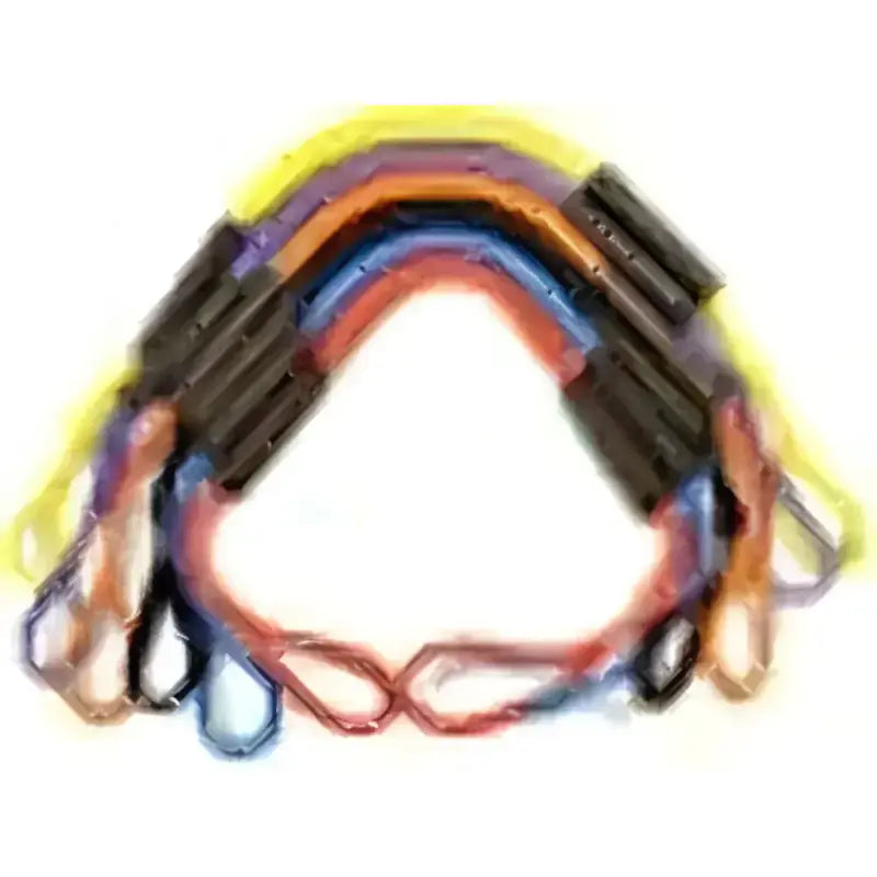Colorful resistance bands with handles for DB4-Y Greenfield 4Ft Dock Buddy workout