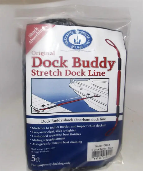DB5-B Greenfield 5Ft Dock Buddy-Black - Boat Line