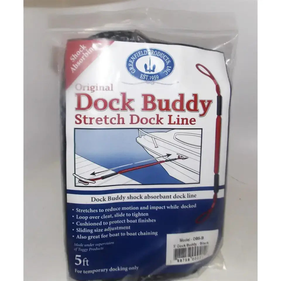 DB5-B Greenfield 5Ft Dock Buddy-Black - Boat Line