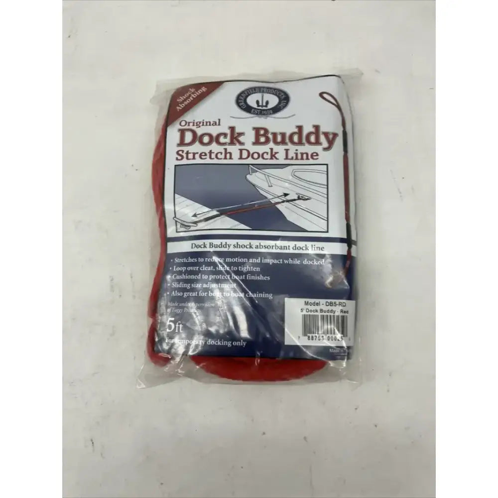 DB5-RD Greenfield 5Ft Dock Buddy - Red - Boat Line