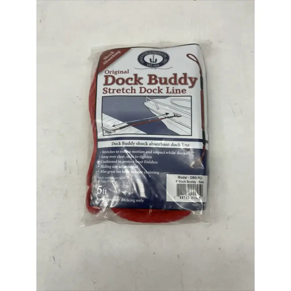 DB5-RD Greenfield 5Ft Dock Buddy - Red - Boat Line