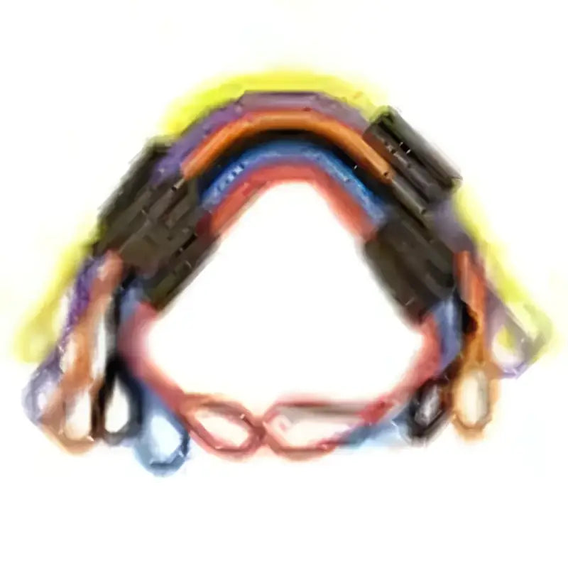 Colorful resistance bands with handles for DB5-Y Greenfield 5Ft Dock Buddy workout