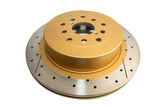 DBA 02-07 Subaru WRX STi 10 Stud Hole Rear Drilled & Slotted Street Series Rotor - Truck Automotive